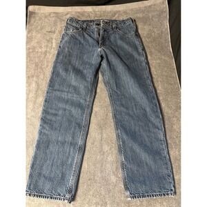 Carhartt Relaxed Fit Lined Jeans Mens 31x30 Blue Denim Straight Leg Work Pants